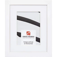 Craig Frames Essentials Satin White Picture Frame