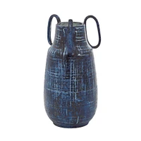 Blue Ceramic Contemporary Vase