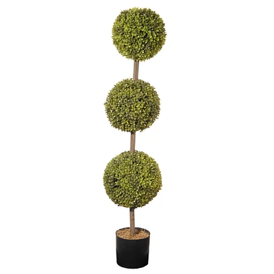 4ft. Potted Boxwood Three-Ball Topiary
