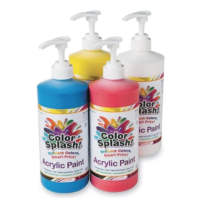 Color Splash!® Primary Color Acrylic Paint Set, 32oz.