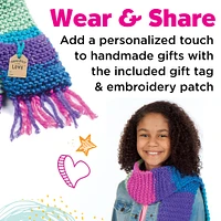 Creativity for Kids Learn To Knit Pocket Scarf Kit