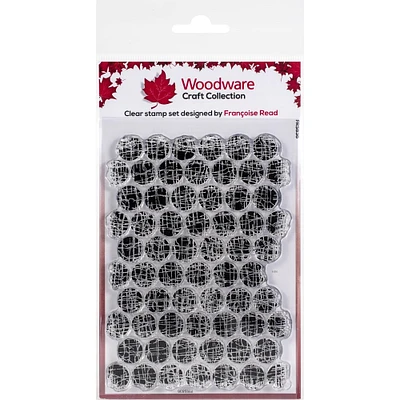 Woodware Textured Bubbles Clear Stamp Set