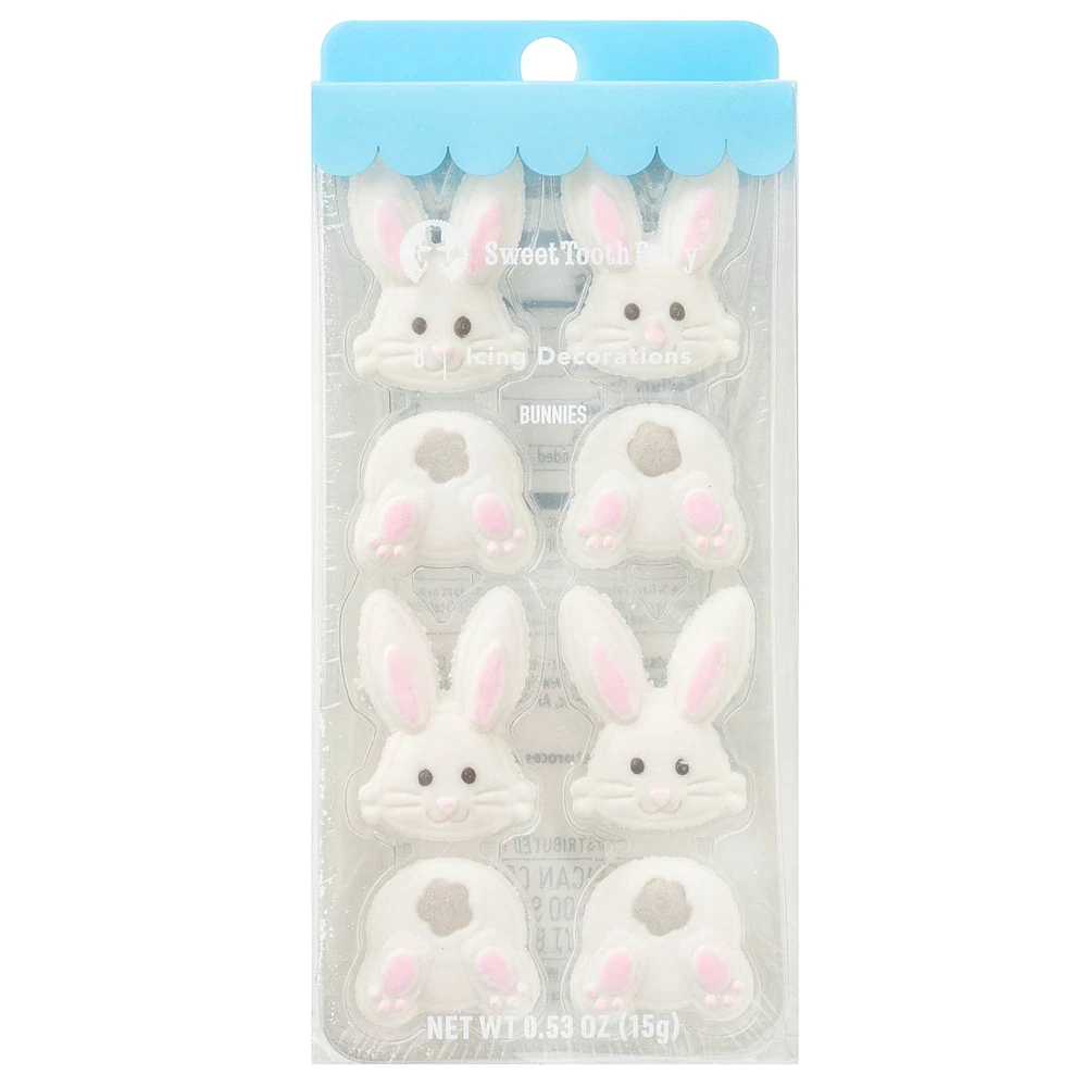 Sweet Tooth Fairy® Easter Bunny Icing Decorations, 8ct.