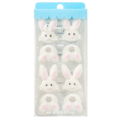 Sweet Tooth Fairy® Easter Bunny Icing Decorations, 8ct.