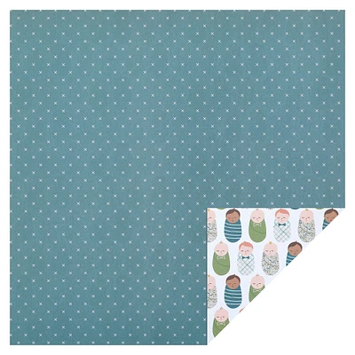 48 Pack: Baby Boy Double-Sided Cardstock Paper by Recollections™, 12" x 12"