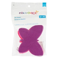 Purple & Pink Felt Butterfly Shapes, 15ct. by Creatology™