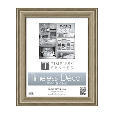 Timeless Frames® Champagne Silver 11" x 14" Patricia Frame