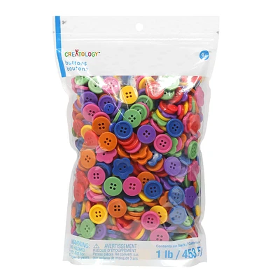 6 Pack: 1lb. Primary Button Mix by Creatology™