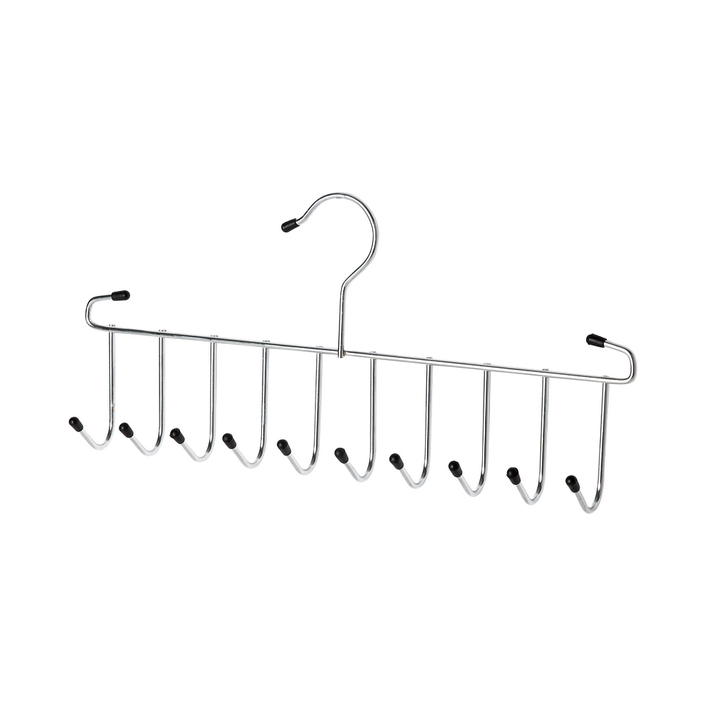 Organize It All Chrome 10 Hook Accessory Hanger