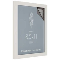 White Narrow 8.5" x 11" Frame, Aspect by Studio Décor®