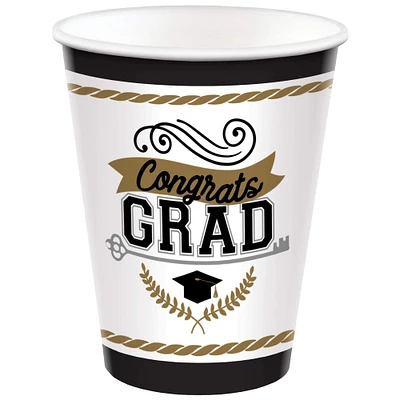 9oz. Congrats Grad Paper Cups, 100ct.