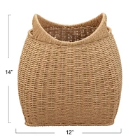 Household Essentials Paper Rope Basket with Handles