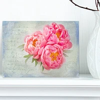 Designart - Pink Peony Flowers in Vase