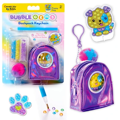 Creativity for Kids® Bubble Gems™ Puppy Dog Backpack Keychain Kit