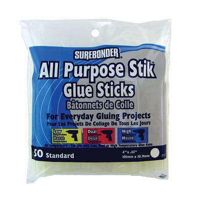 Surebonder® All Purpose Stik™ 4'' Glue Sticks, 50ct.