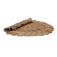 Natural Boho Hand Woven Jute Rug, 48"