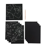 12 Pack: OOLY Scratch & Scribble Magical Unicorns Art Kit