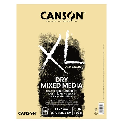 Canson® XL® Natural Sand Grain Dry Mixed Media Pad