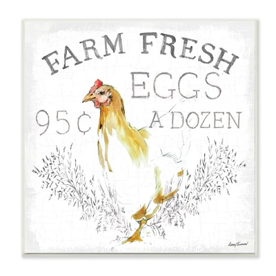 Stupell Industries Vintage Chicken Farm Sign Wall Plaque