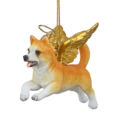 Design Toscano Honor the Pooch Welsh Corgi Holiday Dog Angel Ornament
