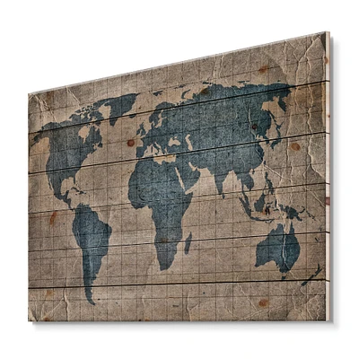 Designart - Ancient Map of The World I