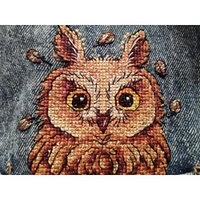 MP Studia Curious Owl Cross Stitch on Clothes Kit