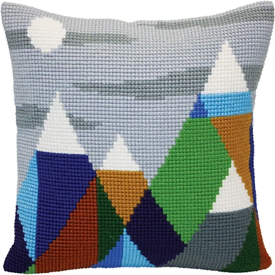 RTO Collection D'Art Mountaintops Stamped Needlepoint Cushion