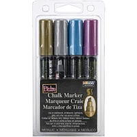 Marvy® Uchida Bistro Metallics Chisel Tip Chalk Marker Set, 4ct.