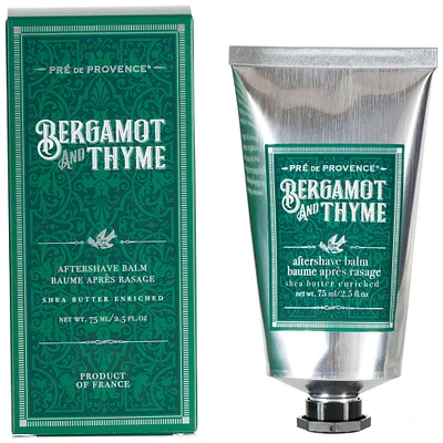 European Soaps Bergamot & Thyme Men's After-Shave Balm with Shea, 75mL