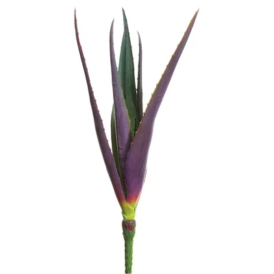 Soft Touch Purple & Green Narrow Spiky Agave Pick 