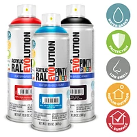 Pintyplus Matt Pure White Evolution Water-Based Spray Paint, 11.18oz.