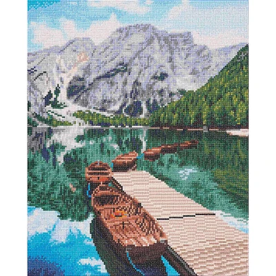 Sparkle Art Advanced Mountain Lake Diamond Painting Kit