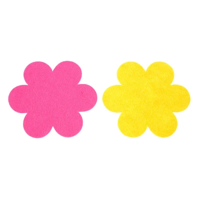 Pink & Yellow Flower Felt Shapes, 15ct. by Creatology™