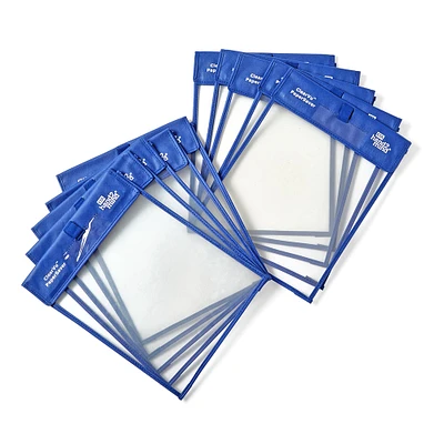 hand2mind Reusable Clear-Vu Dry Erase Pockets
