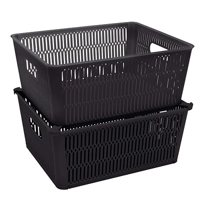 Simplify Slide Stack It Storage Tote Baskets