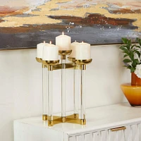 The Novogratz 14" Gold Contemporary Candleholder