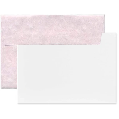 JAM Paper A1 Orchid Purple Parchment Personal Stationery Set, 100ct.
