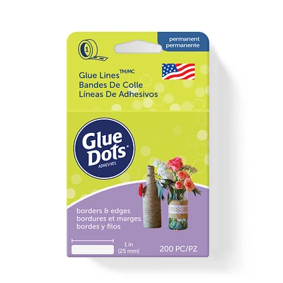 6 Pack:  200 ct. (1,200 total) Glue Dots® Glue Lines™ Roll