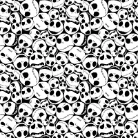 Disney® Nightmare Before Christmas Black & White Jack Skellington Icon Print Cotton Fabric