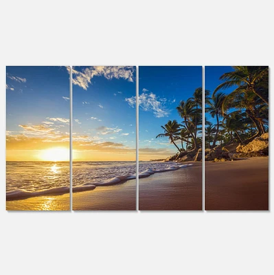 Designart - Paradise Tropical Island Beach Sunrise