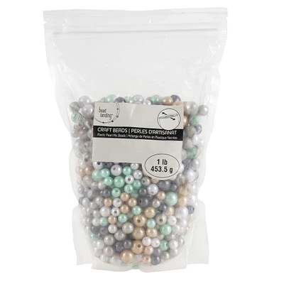 Multicolor Pearl Plastic Mix Craft Beads by Bead Landing™