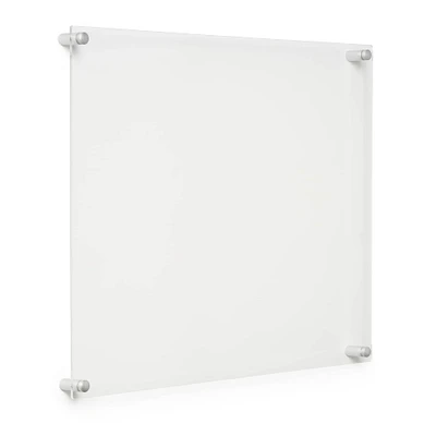 Cool Modern 2 Pack Clear Acrylic Float Frame with Silver Hardware
