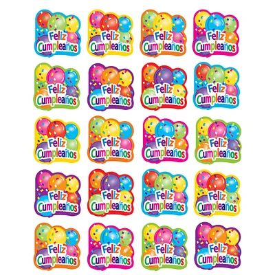 Teacher Created Resources Feliz Cumpleanos Stickers, 12 Packs of 120