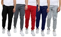 Galaxy by Harvic Fleece-Lined Men's Jogger Sweatpants 5 Pack