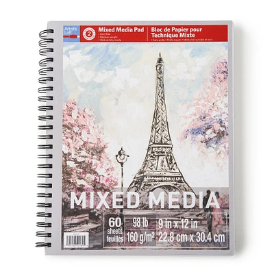 Mixed Media Medium Weight Paper Pad by Artist's Loft™, 9" x 12"