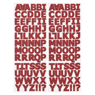 Red Glitter Alphabet Stickers by Recollections™