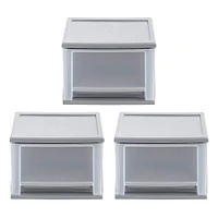 Iris® 17qt. Gray Stacking Drawer, 3 Pack