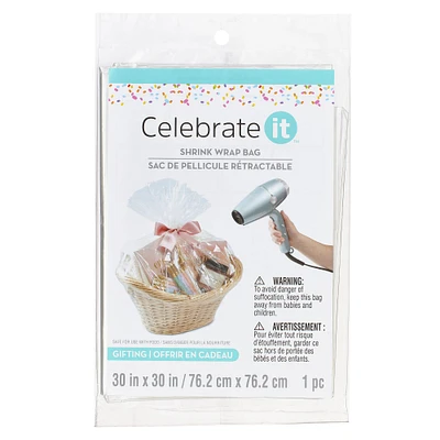 12 Pack: 30" Clear Shrink Wrap Bag by Celebrate It™