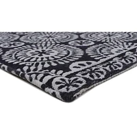 RugSmith Black Machine Woven Bethel Anti-Fatigue Kitchen Mat