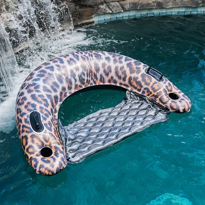 PoolCandy Leopard Print Jumbo Sun Chair